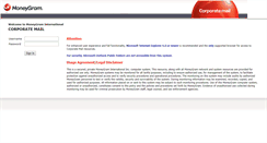 Desktop Screenshot of corpmail.moneygram.com